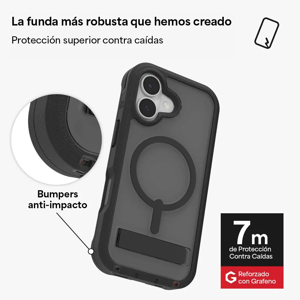 Case_ZAGG_Rainier_con_MagSafe_KS_para_iPhone_17_Negro_Humo_Posición_6_iShop_Costa_Rica
