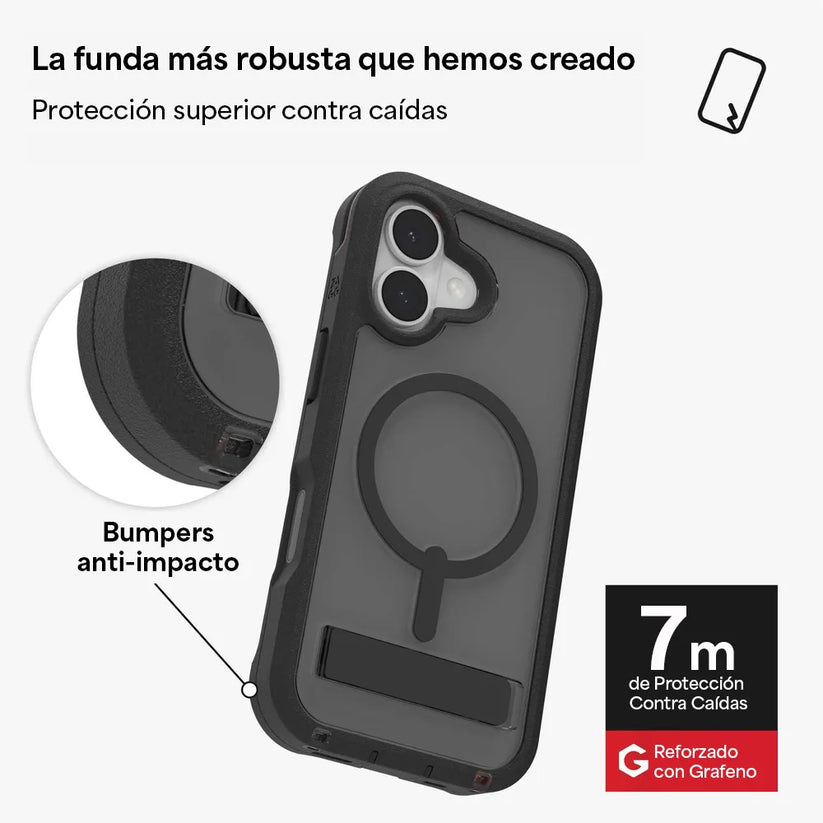 Case_ZAGG_Rainier_con_MagSafe_KS_para_iPhone_17_Negro_Humo_Posición_6_iShop_Costa_Rica