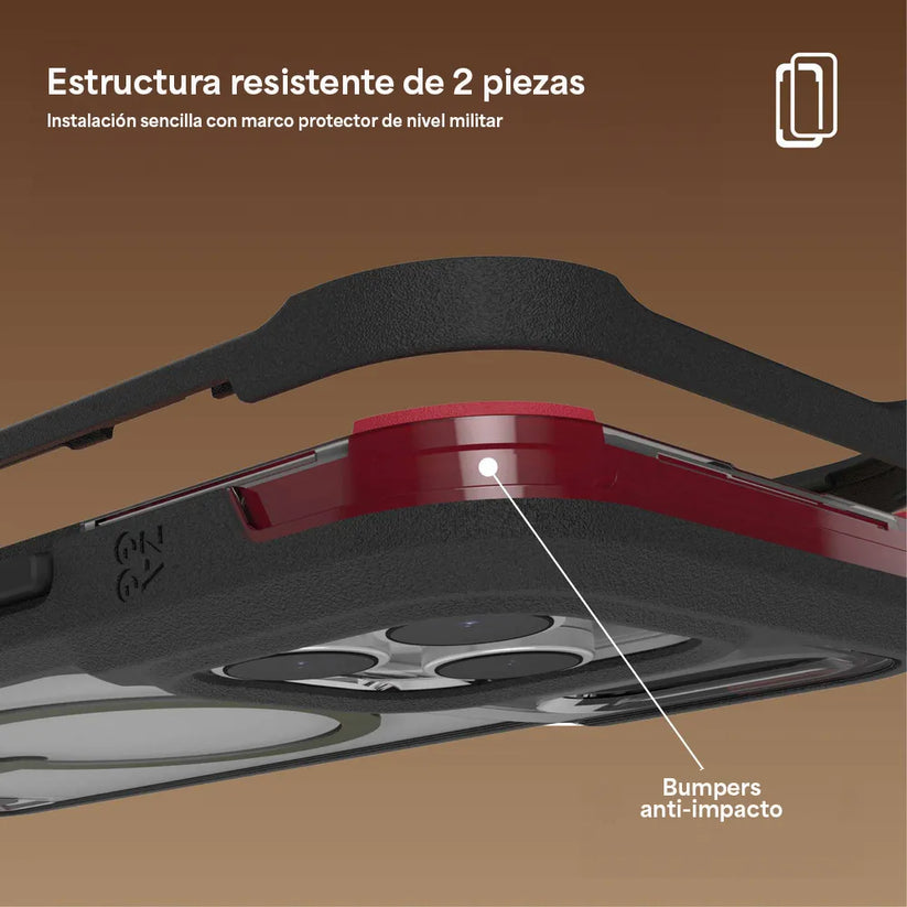 Case_ZAGG_Rainier_con_MagSafe_KS_para_iPhone_17_Negro_Humo_Posición_9_iShop_Costa_Rica