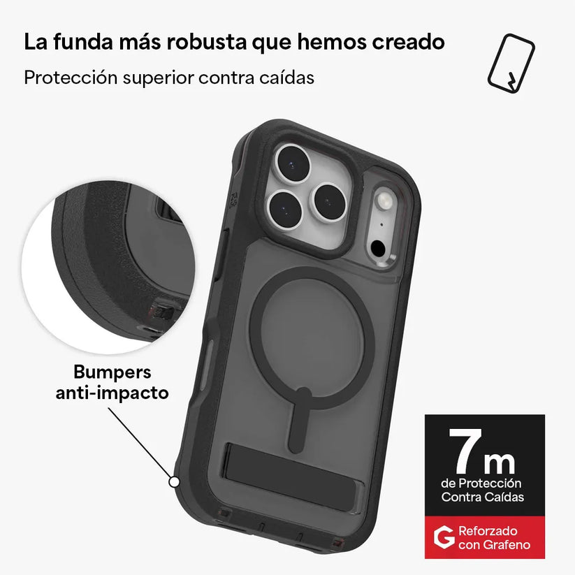 Case_ZAGG_Rainier_con_MagSafe_KS_para_iPhone_17_Pro_Negro_Humo_Posición_4_iShop_Costa_Rica