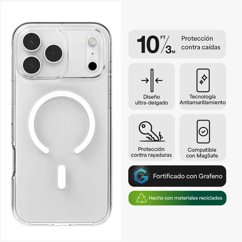 Case_ZAGG_Crystal_Palace_Snap_MagSafe_iPhone_17_Pro_Max_Transparente_Imagen_posicion_2_iShop_Costa_Rica