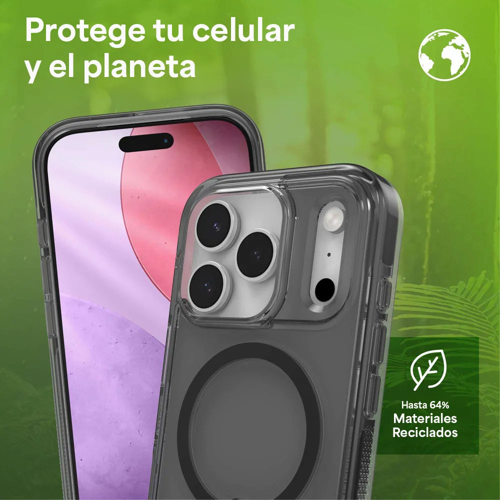 Case ZAGG Santa Cruz con MagSafe KS para iPhone 17 Pro Max - Negro Medianoche