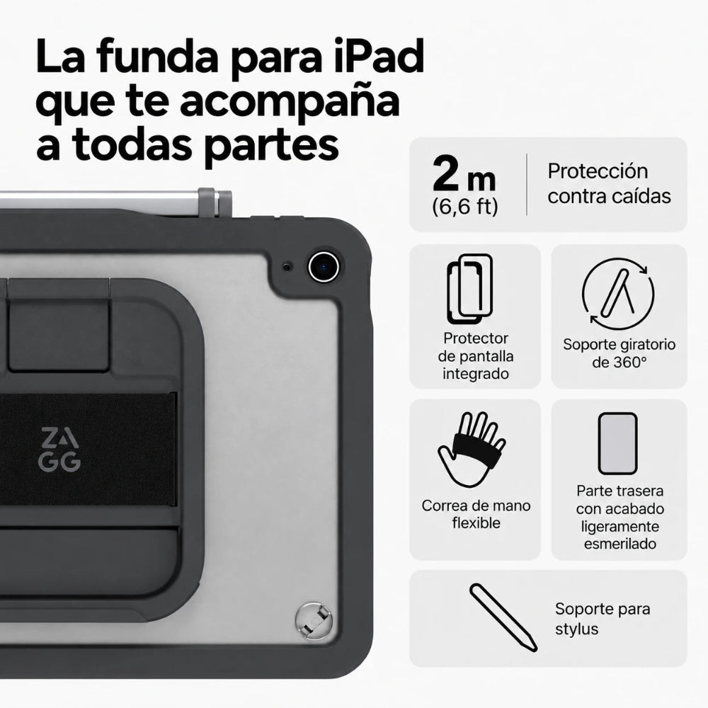 Funda_ZAGG_Durango_con_protector_de_pantalla_removible_para_iPad_A16_10a_Gen_Carbon_Imagen_posicion_3_iShop_Costa_Rica