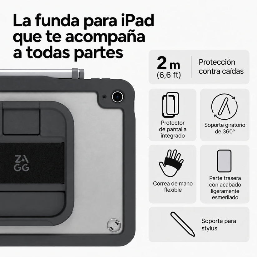 Funda_ZAGG_Durango_con_protector_de_pantalla_removible_para_iPad_A16_10a_Gen_Carbon_Imagen_posicion_3_iShop_Costa_Rica
