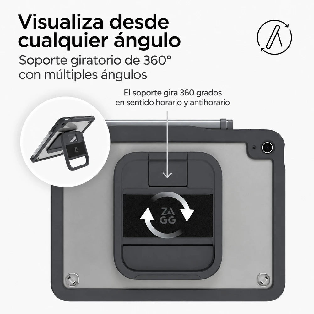 Funda_ZAGG_Durango_con_protector_de_pantalla_removible_para_iPad_A16_10a_Gen_Carbon_Imagen_posicion_4_iShop_Costa_Rica