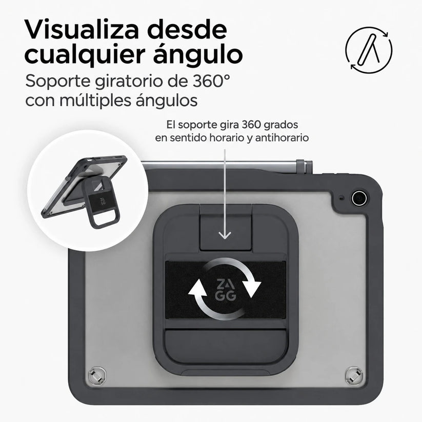 Funda_ZAGG_Durango_con_protector_de_pantalla_removible_para_iPad_A16_10a_Gen_Carbon_Imagen_posicion_4_iShop_Costa_Rica