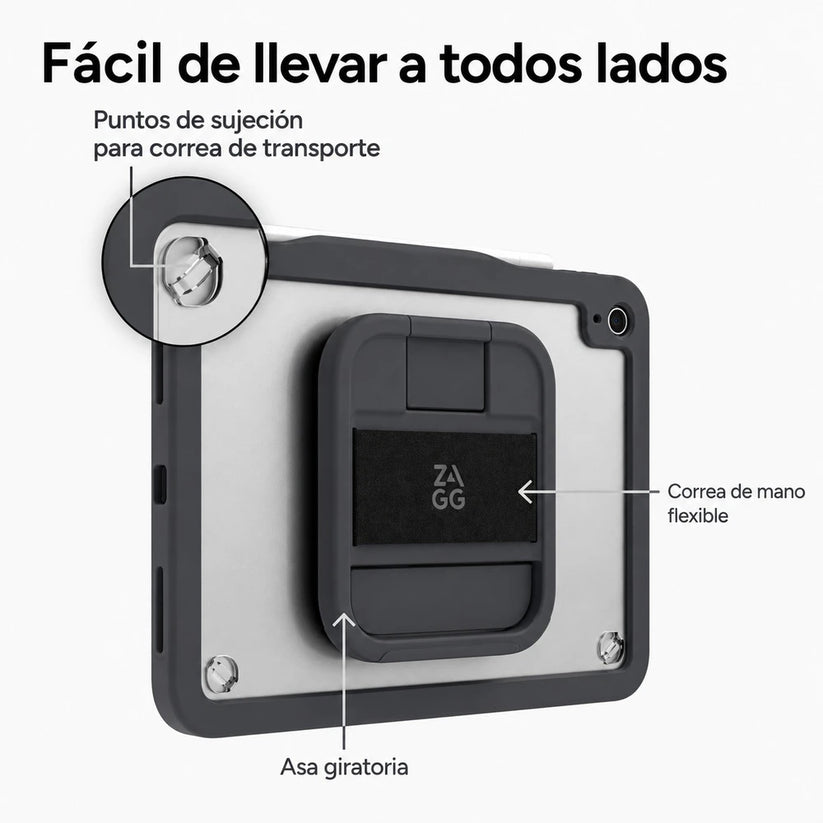 Funda_ZAGG_Durango_con_protector_de_pantalla_removible_para_iPad_A16_10a_Gen_Carbon_Imagen_posicion_5_iShop_Costa_Rica