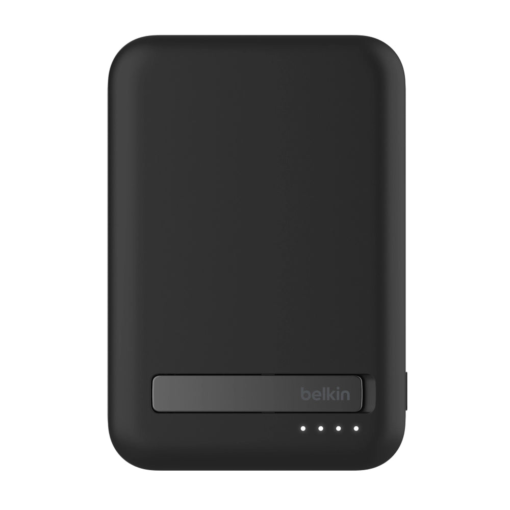 Batería Magnética Inalámbrica Belkin Qi2 - 8000 mAh + Soporte - Negro