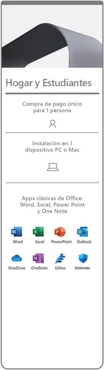 Microsoft Office Hogar y Estudiantes 2021