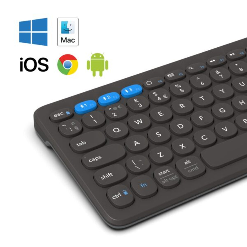 Teclado de Escritorio ZAGG de 12 de Carga Inalámbrica - Negro