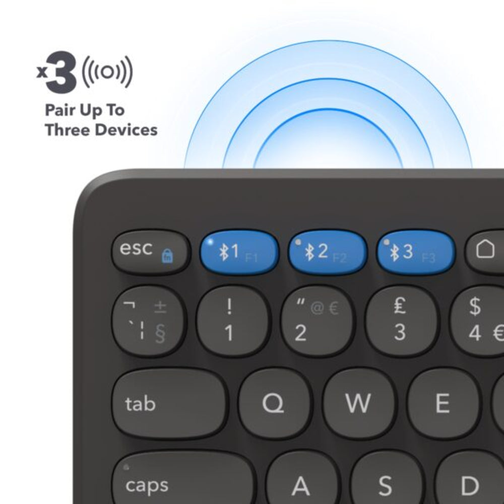 Teclado de Escritorio ZAGG de 12 de Carga Inalámbrica - Negro