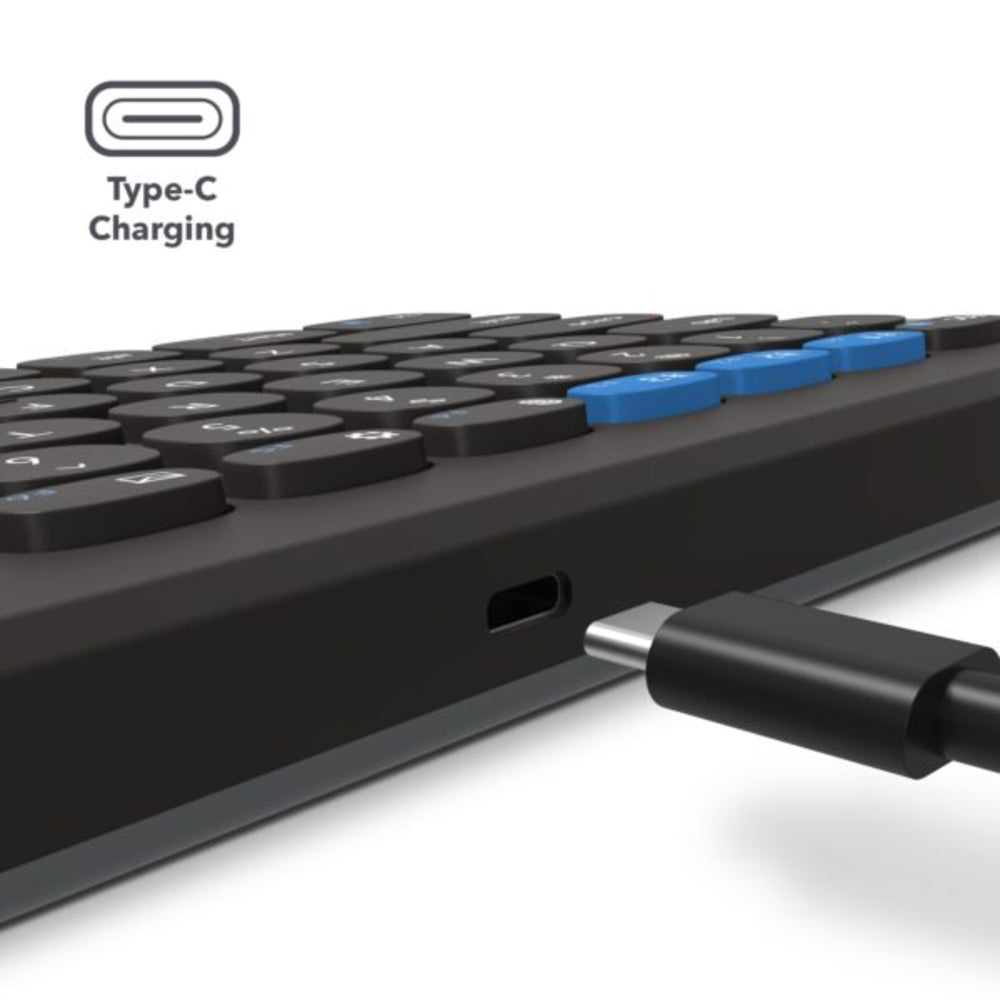 Teclado de Escritorio ZAGG de 12 de Carga Inalámbrica - Negro