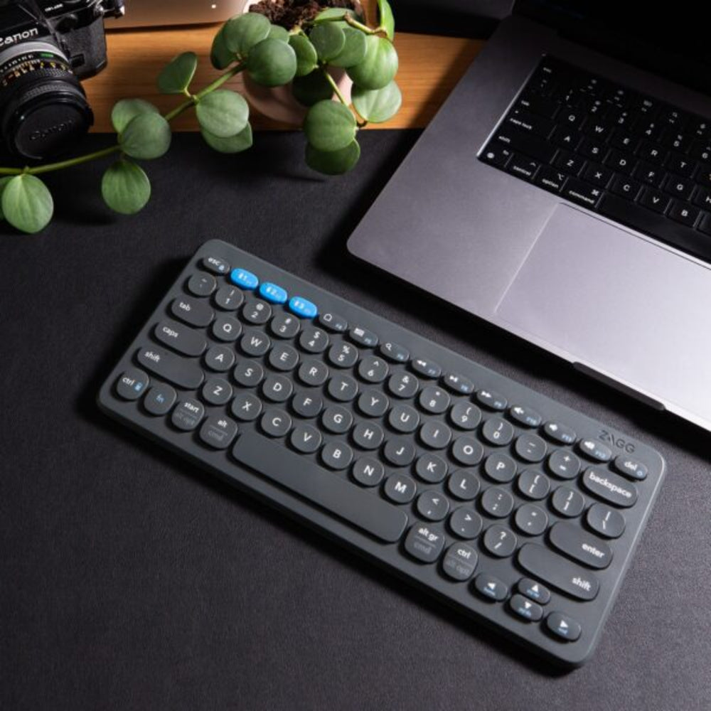 Teclado de Escritorio ZAGG de 12 de Carga Inalámbrica - Negro