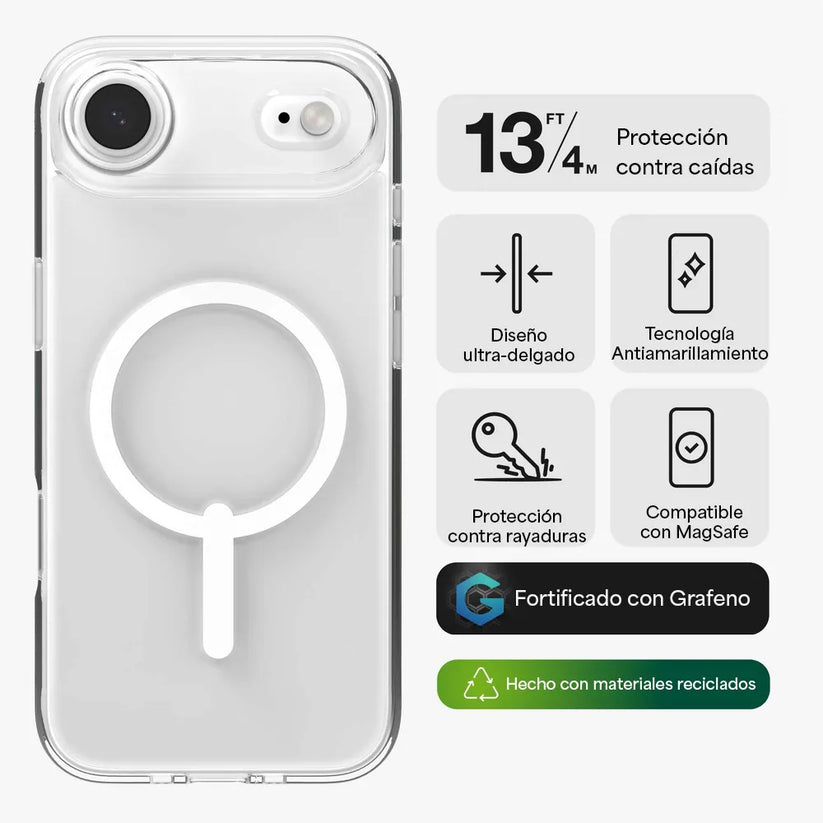 Case_Zagg_Crystal_Palace_Snap_Magsafe_para_iPhone_17_Air_Transparente_Posición_2_iShop_Costa_Rica
