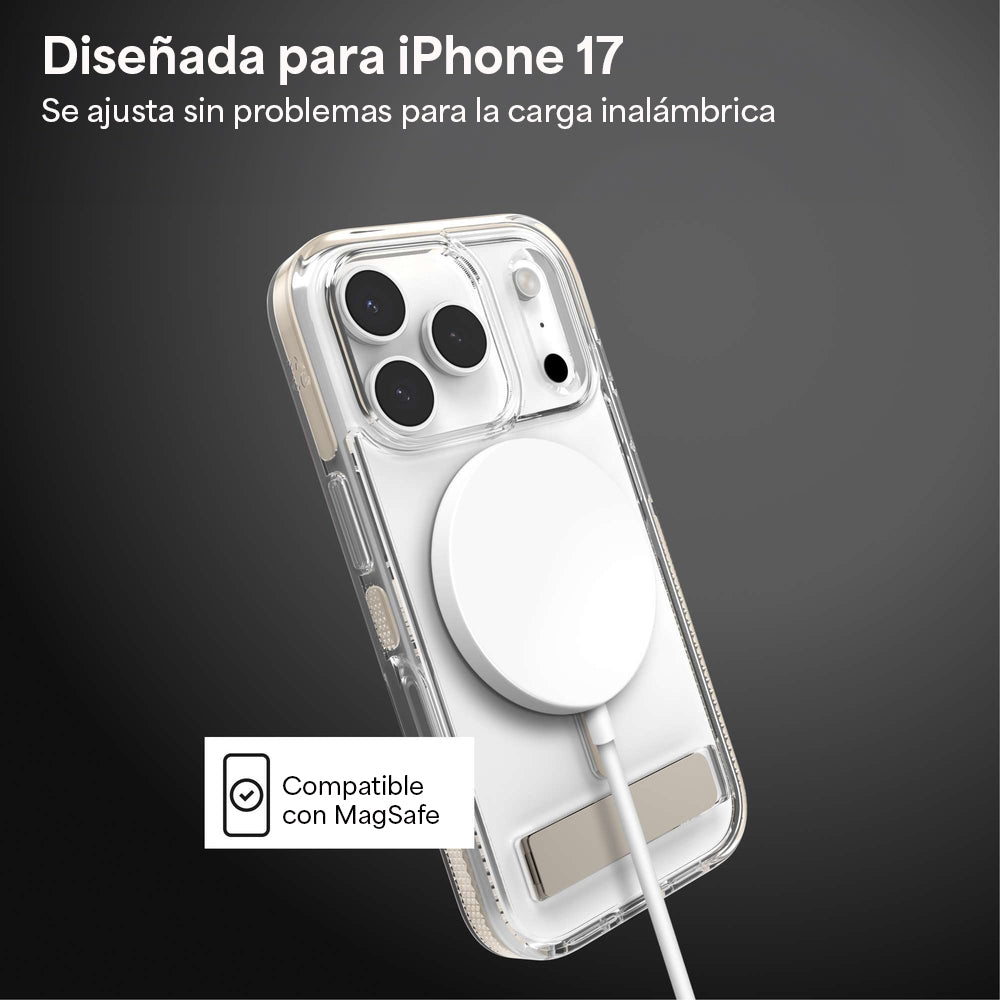 Case ZAGG Santa Cruz Snap MagSafe KS para iPhone 17 Pro - Titanio