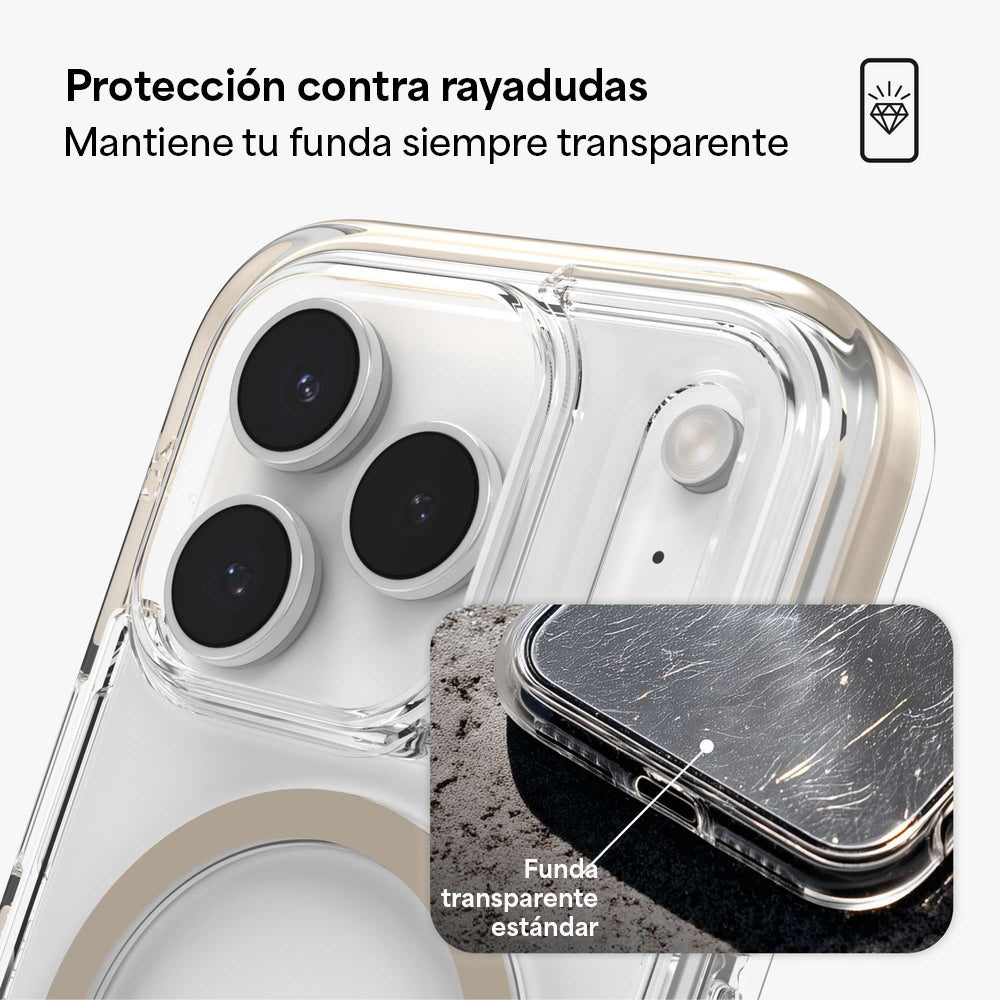 Case ZAGG Santa Cruz Snap MagSafe KS para iPhone 17 Pro - Titanio