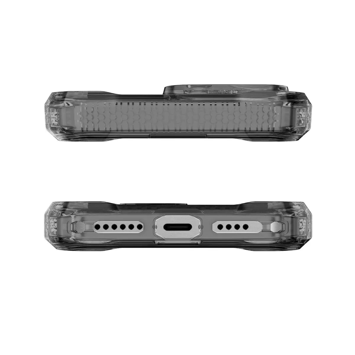 Case ItSkins Supreme R Clear con MagSafe para 16 Pro - Grafito