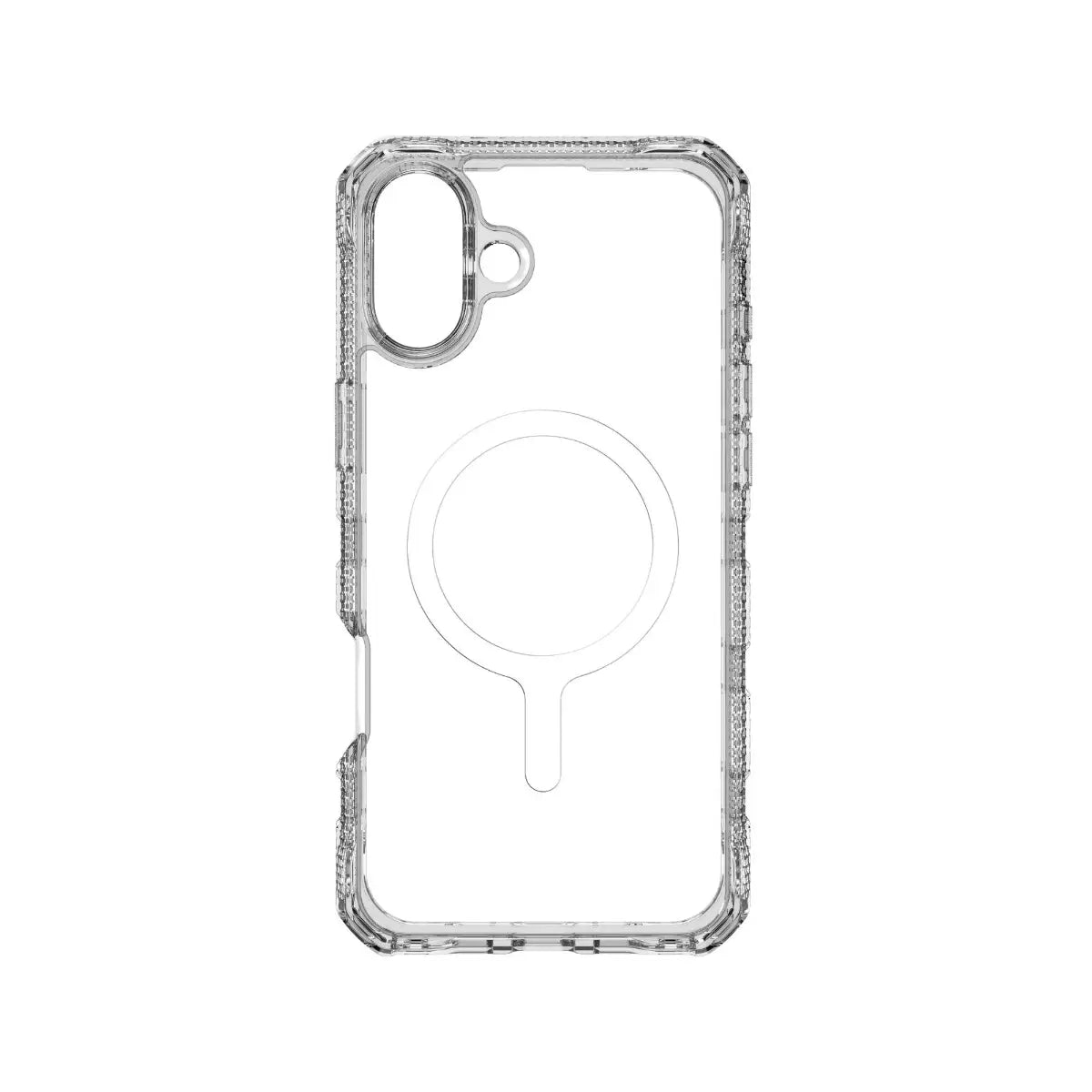 Case ItSkins Supreme R Clear con MagSafe para iPhone 16 Plus - Blanco transparente