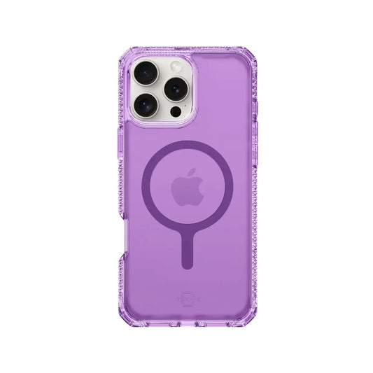 Case ItSkins Hybrid R Vapor con MagSafe para iPhone 16 Pro Max - Purpura Claro