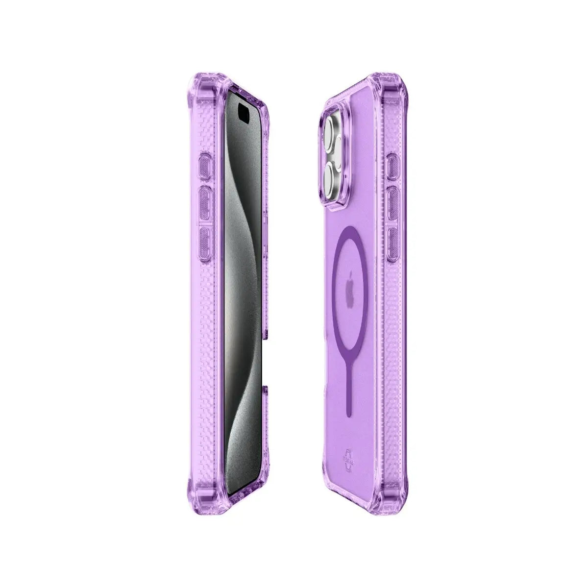 Case ItSkins Hybrid R Vapor con MagSafe para iPhone 16 Pro Max - Purpura Claro