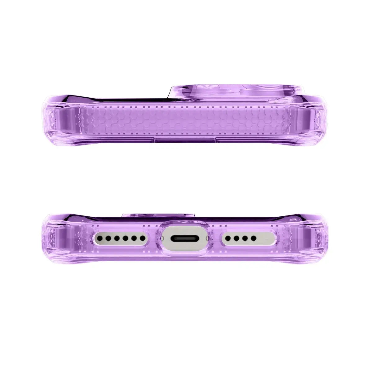 Case ItSkins Hybrid R Vapor con MagSafe para iPhone 16 Pro Max - Purpura Claro