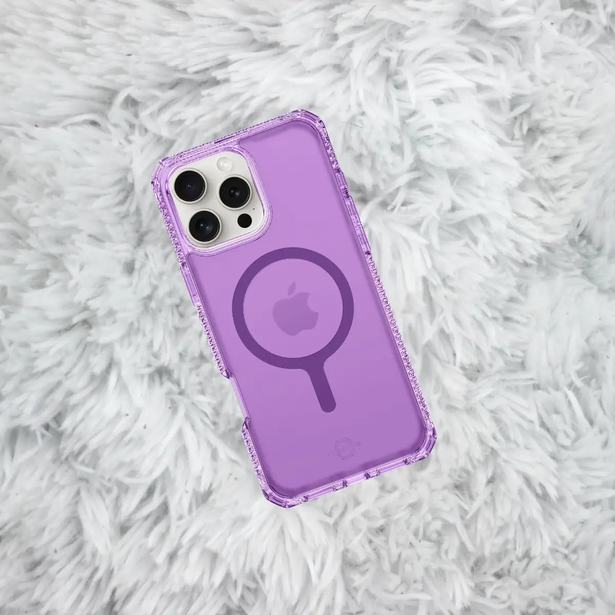 Case ItSkins Hybrid R Vapor con MagSafe para iPhone 16 Pro Max - Purpura Claro