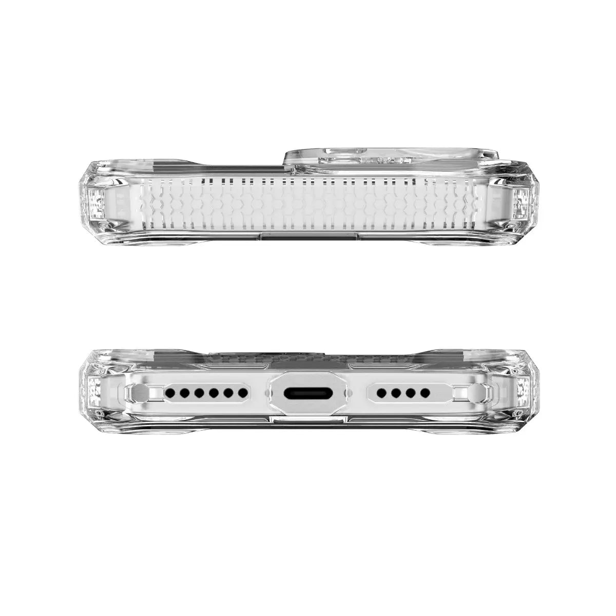 Case ItSkins Supreme R Clear con MagSafe para iPhone 16 Pro - Blanco Transparente