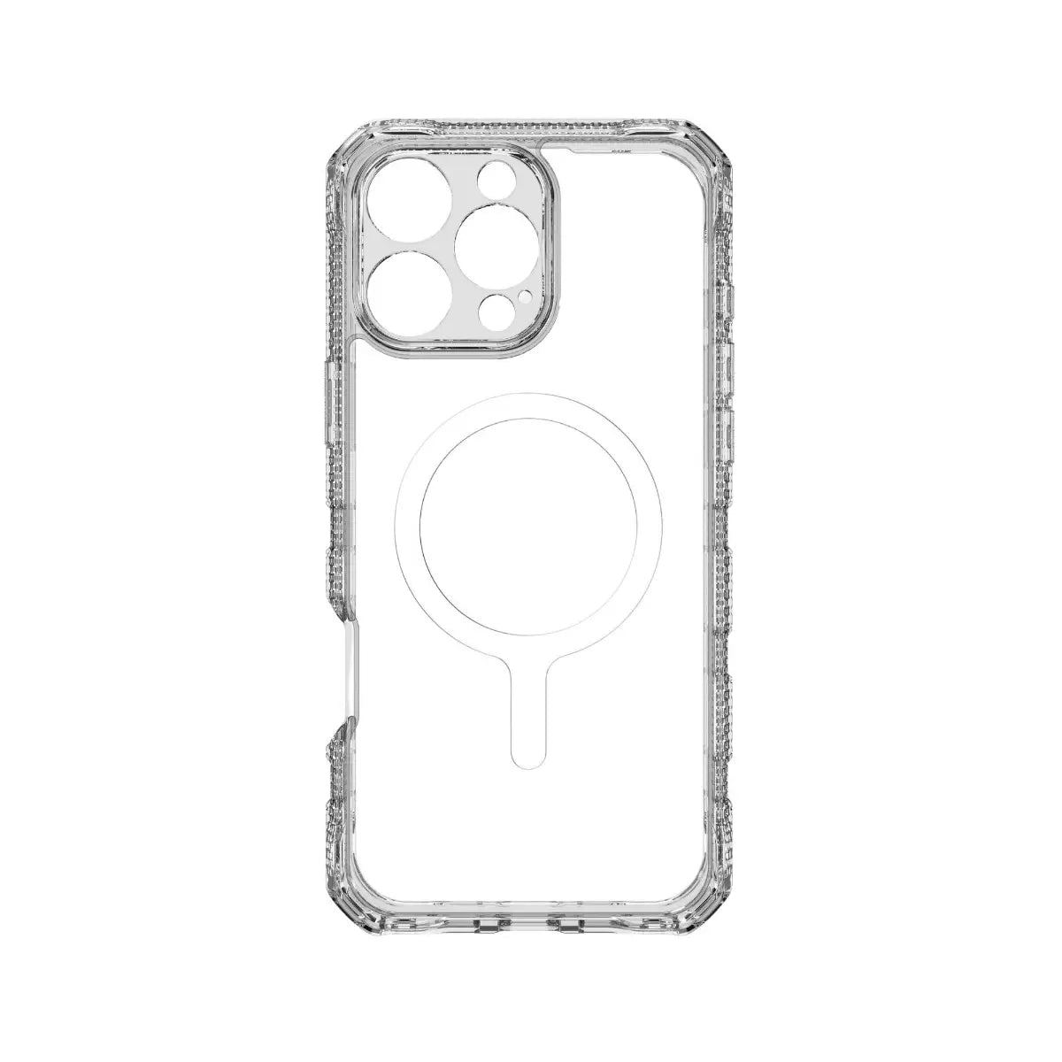 Case ItSkins Supreme R Clear con MagSafe para iPhone 16 Pro - Blanco Transparente