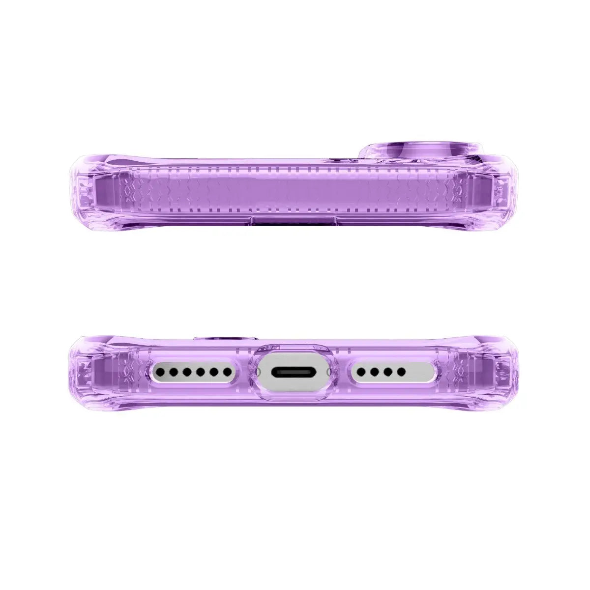 Case ItSkins Hybrid R Vapor con MagSafe para iPhone 16 - Purpura Claro