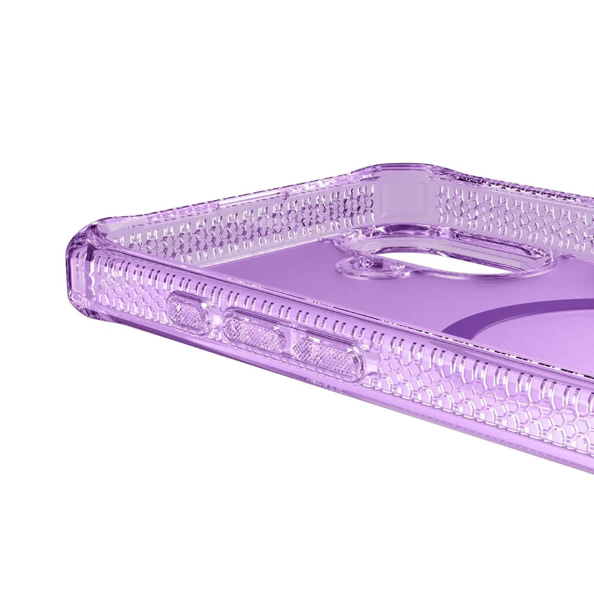 Case ItSkins Hybrid R Vapor con MagSafe para iPhone 16 - Purpura Claro