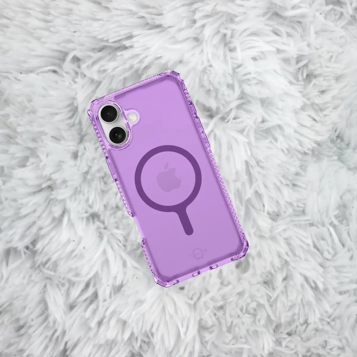 Case ItSkins Hybrid R Vapor con MagSafe para iPhone 16 - Purpura Claro