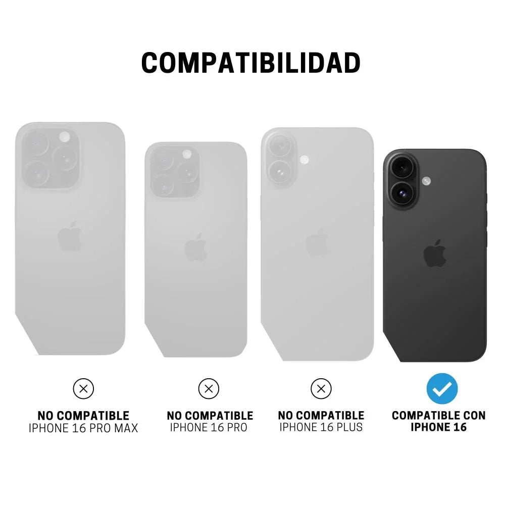 Case ItSkins Hybrid R Clear con MagSafe para iPhone 16 - Transparente