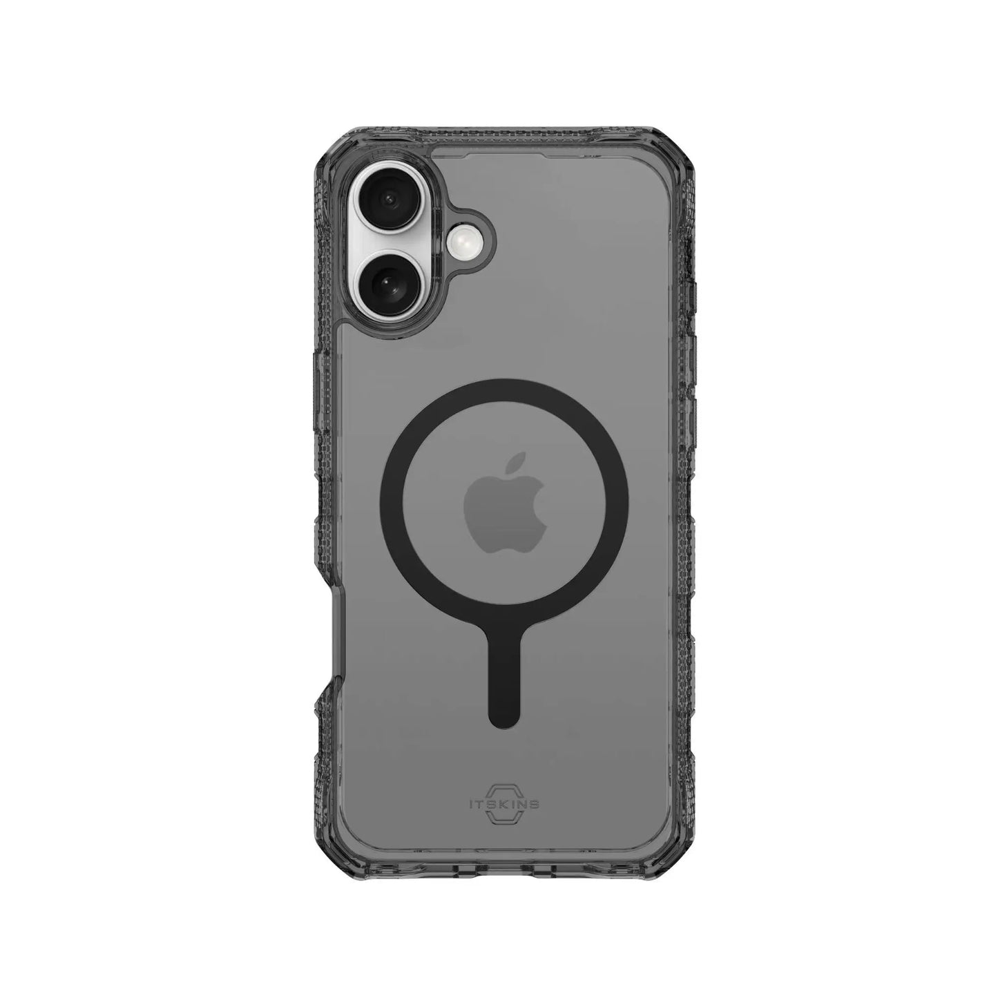 Case ItSkins Supreme R Clear con MagSafe para iPhone 16 - Negro