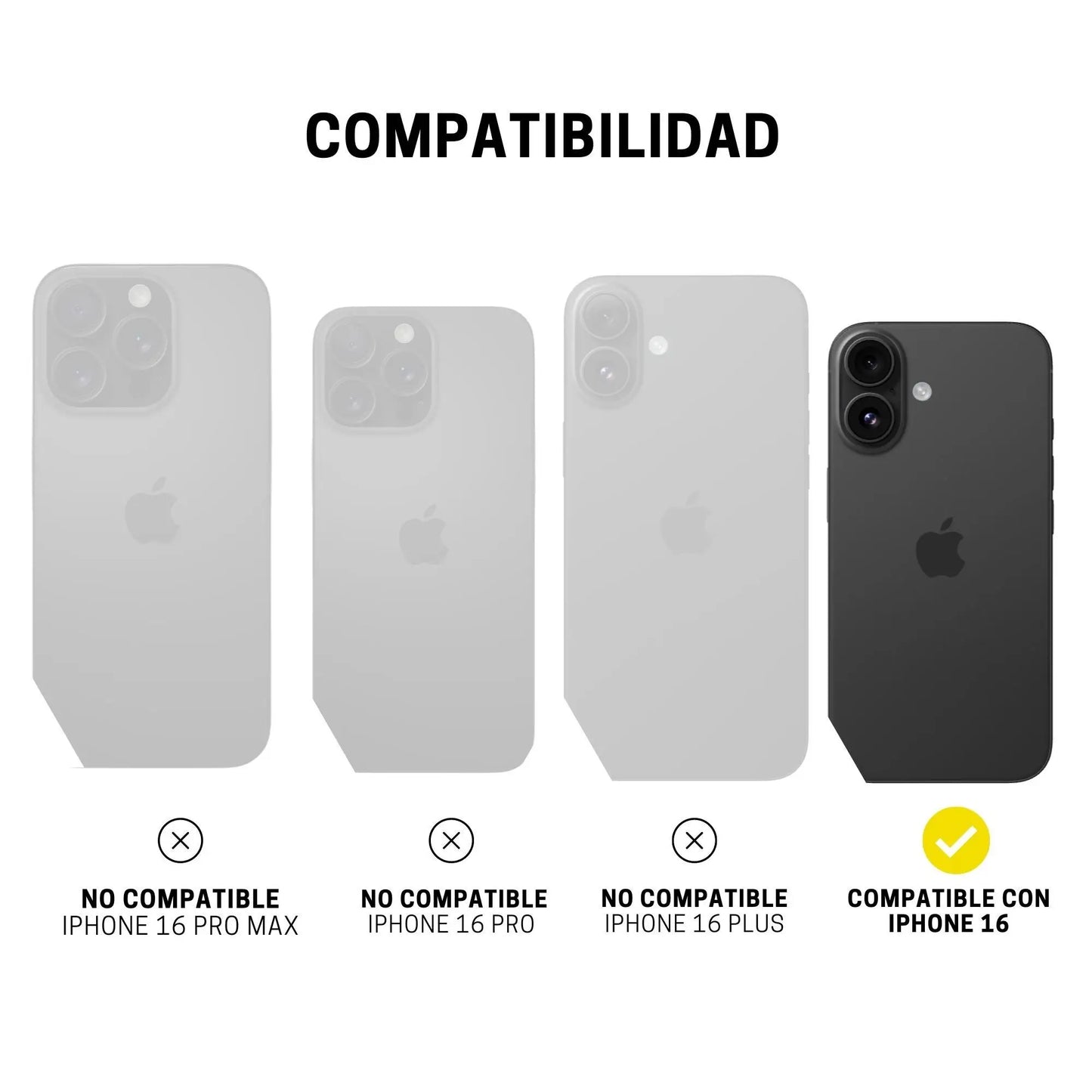 Case ItSkins Supreme R Clear con MagSafe para iPhone 16 - Transparente