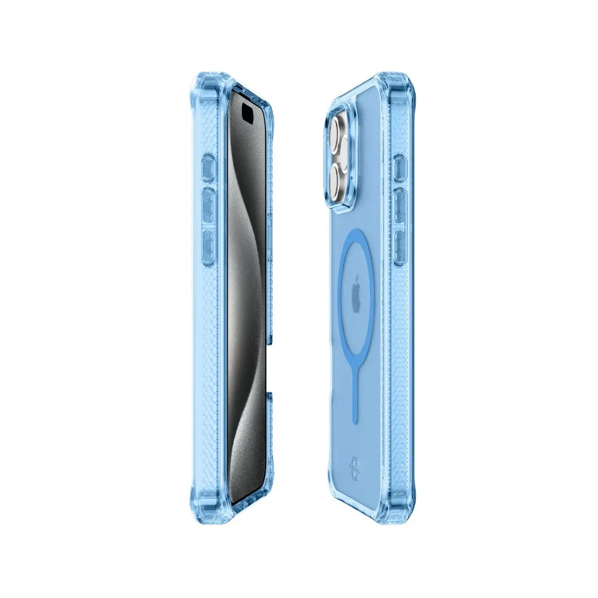 Case ItSkins Hybrid R Vapor con MagSafe para iPhone 16 Pro Max - Azul Claro