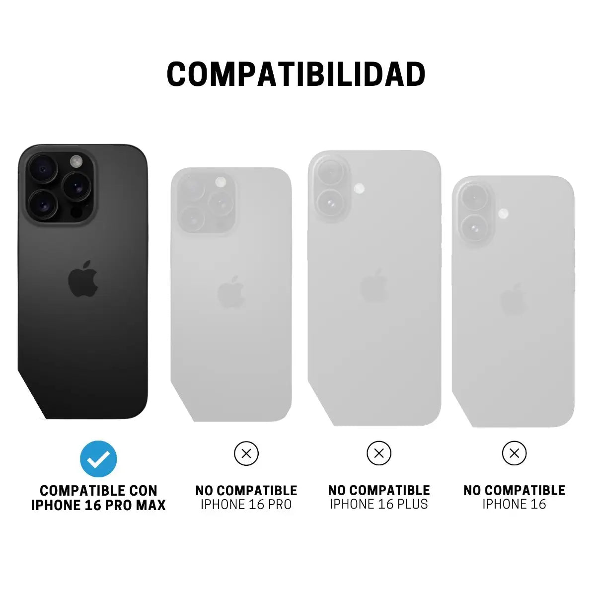 Case ItSkins Hybrid R Vapor Stand con MagSafe para iPhone 16 Pro Max - Negro