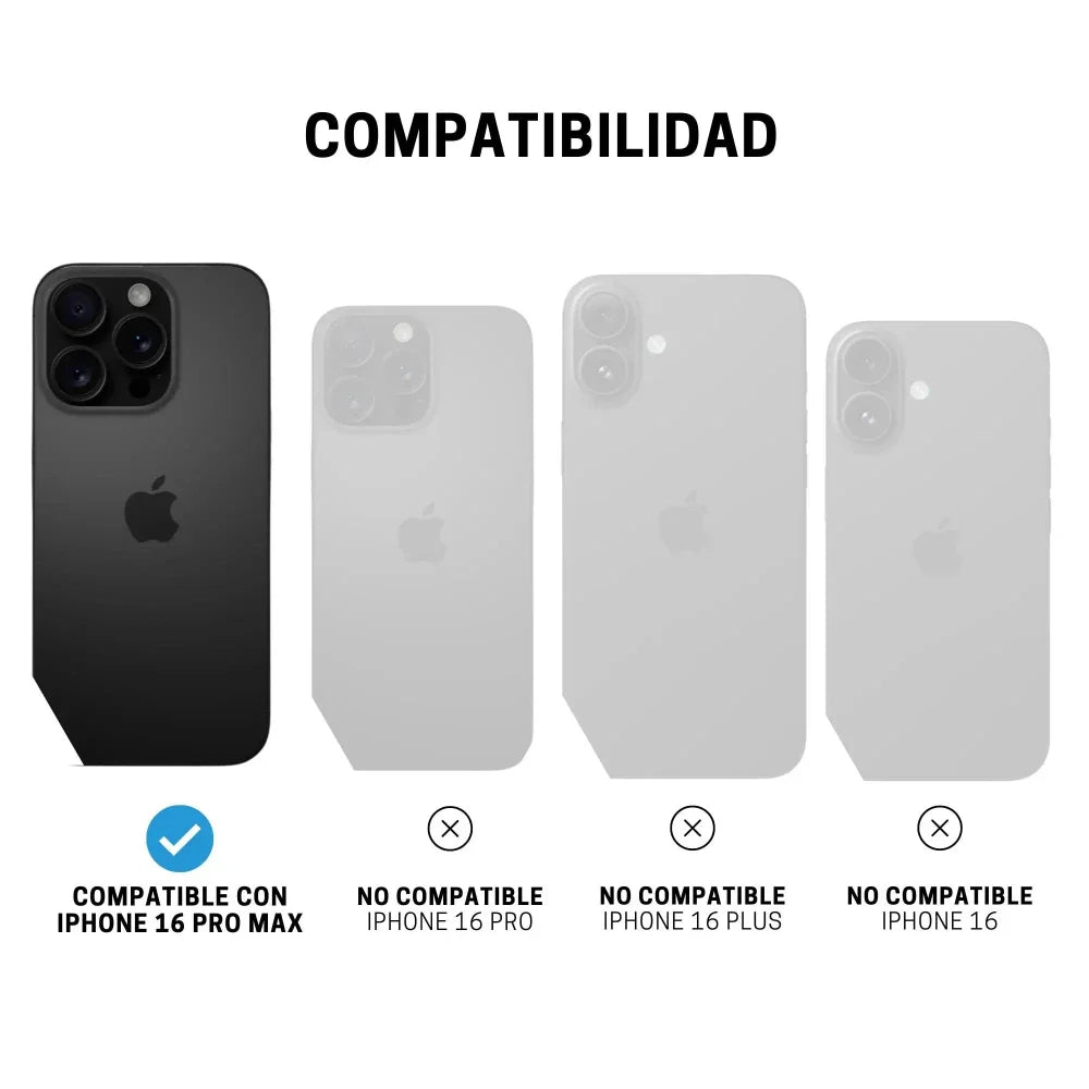 Case ItSkins Hybrid R Clear con MagSafe para iPhone 16 Pro Max - Transparente