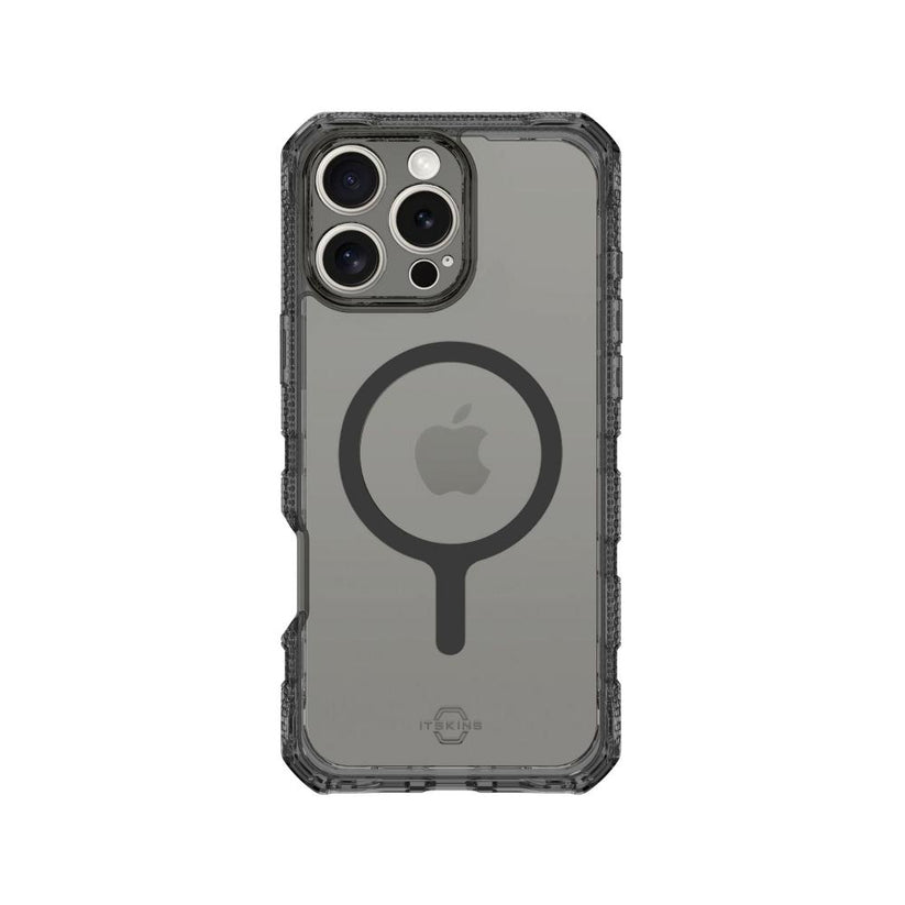 Case ItSkins Hybrid R Vapor con MagSafe para iPhone 16 Pro - Negro