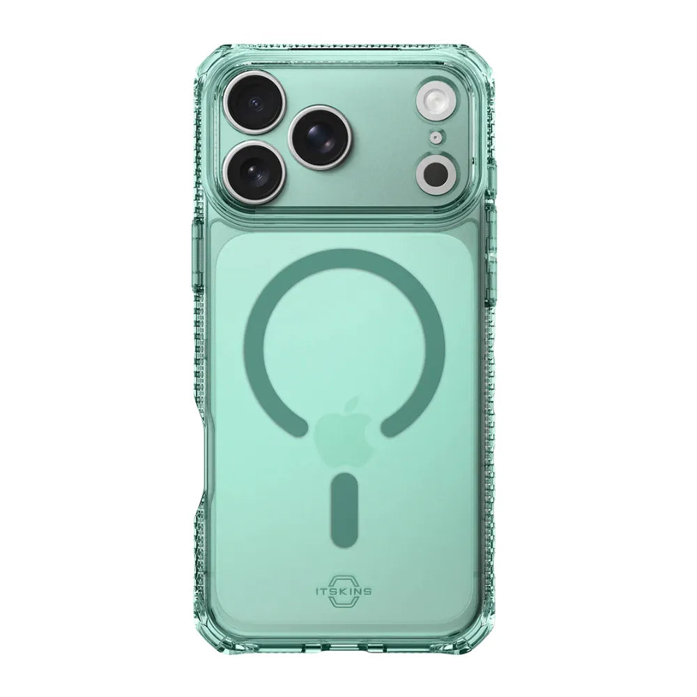 Case_ItSkins_Hybrid_R_Vapor_con_MagSafe_para_iPhone_17_Pro_Verde_Posición_2_iShop_Costa_Rica