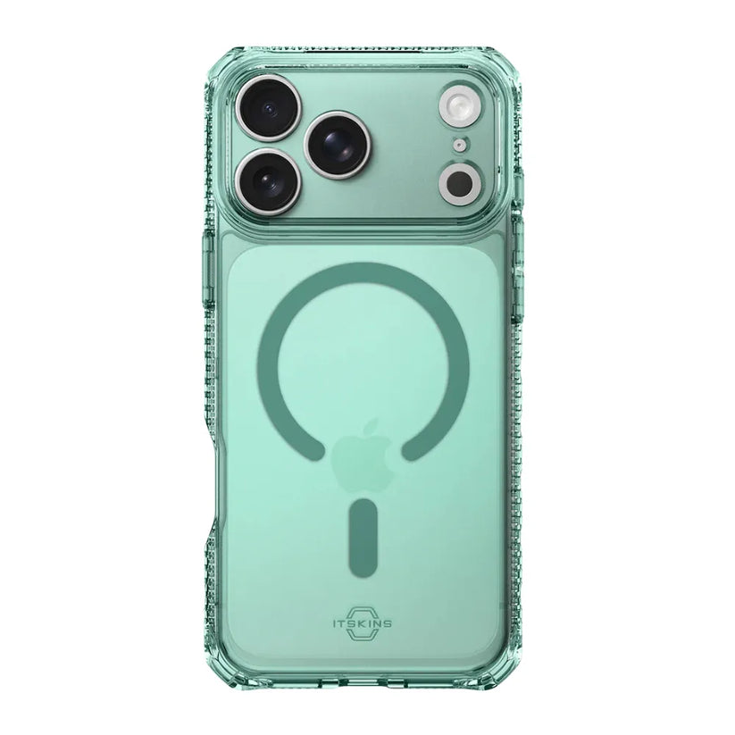 Case_ItSkins_Hybrid_R_Vapor_con_MagSafe_para_iPhone_17_Pro_Verde_Posición_2_iShop_Costa_Rica