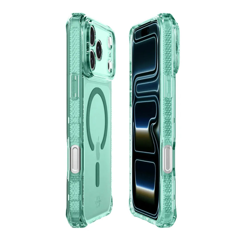 Case_ItSkins_Hybrid_R_Vapor_con_MagSafe_para_iPhone_17_Pro_Verde_Posición_3_iShop_Costa_Rica