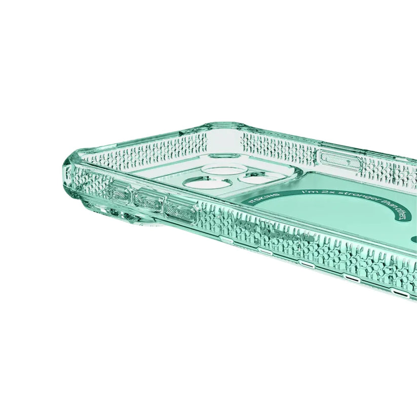 Case_ItSkins_Hybrid_R_Vapor_con_MagSafe_para_iPhone_17_Pro_Verde_Posición_4_iShop_Costa_Rica