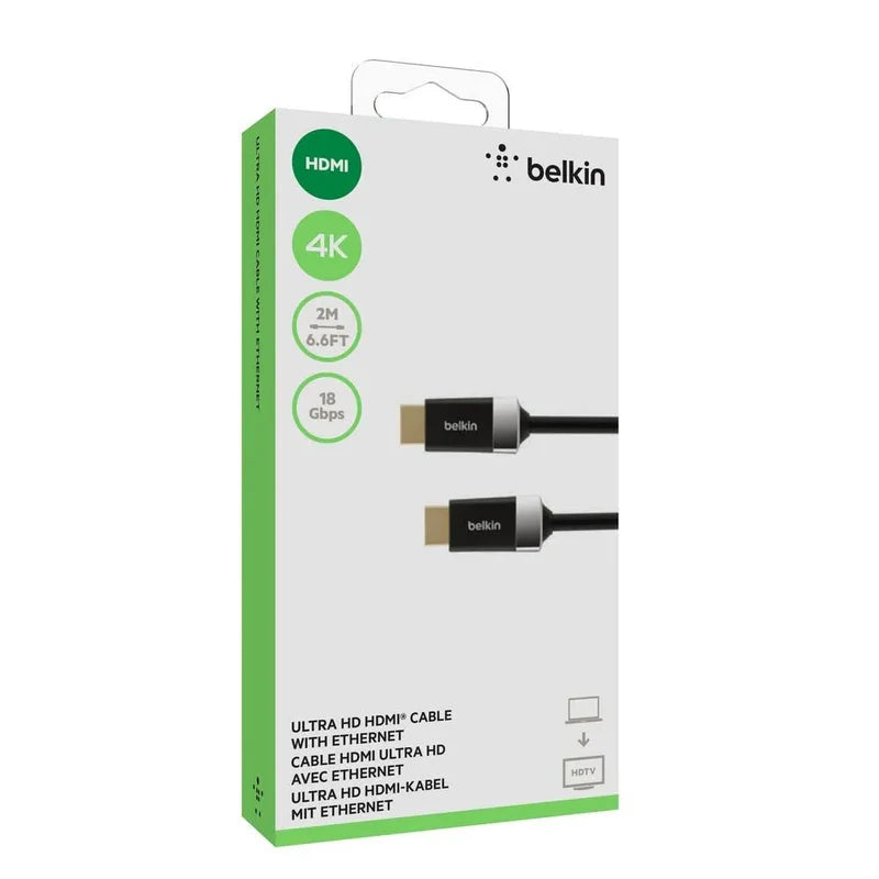 Cable Belkin HDMI a HDMI 4K (2m) Negro