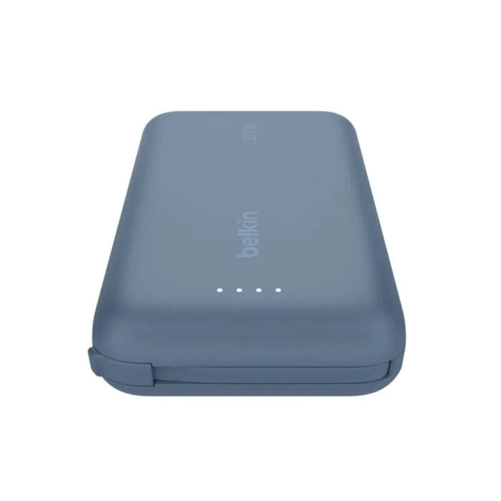 Bateria Externa Belkin 10K con Cable USB-C Integrado 20W - Azul