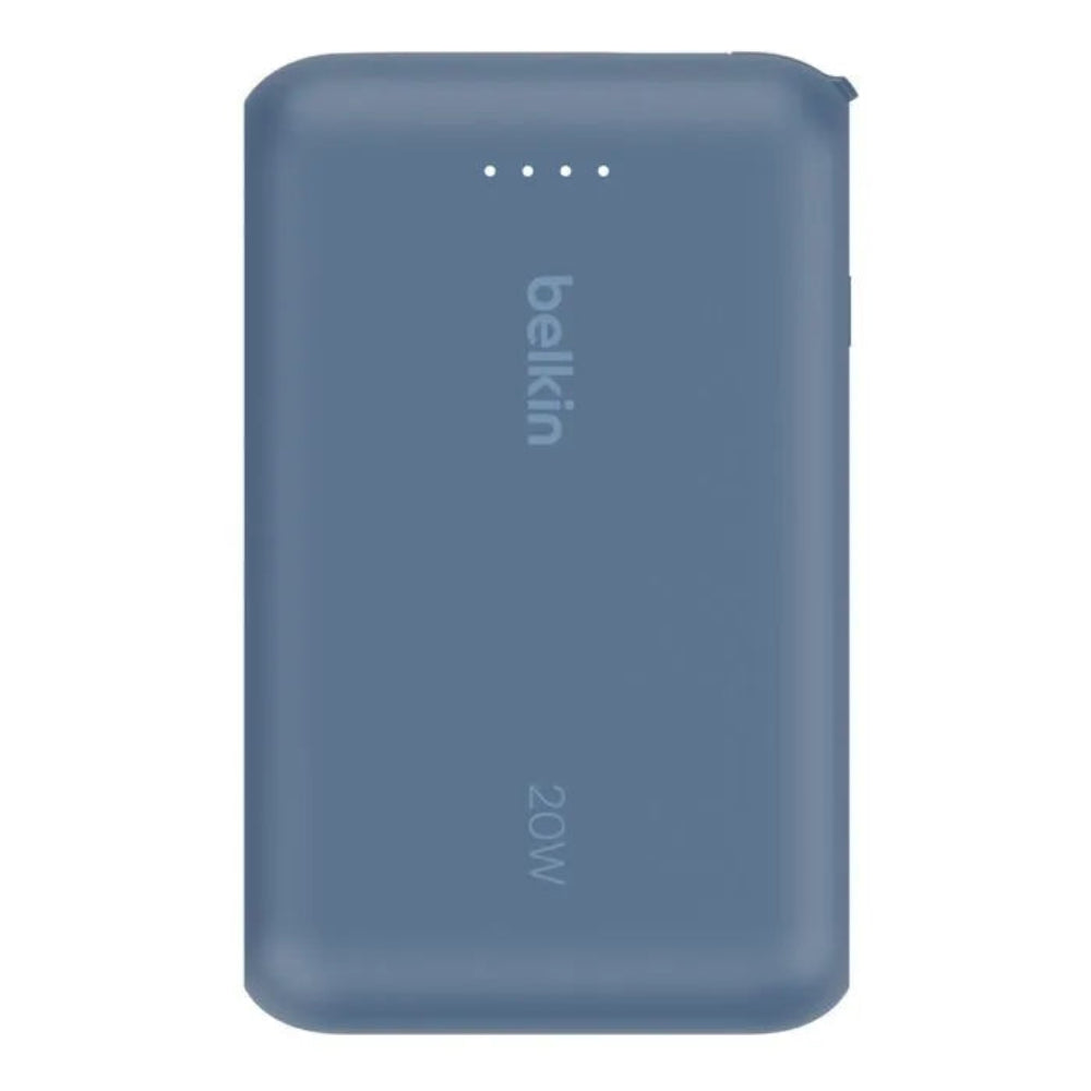 Bateria Externa Belkin 10K con Cable USB-C Integrado 20W - Azul