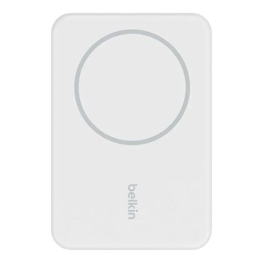 Batería Magnética Inalámbrica Belkin 5000 mAh + Soporte - Blanca