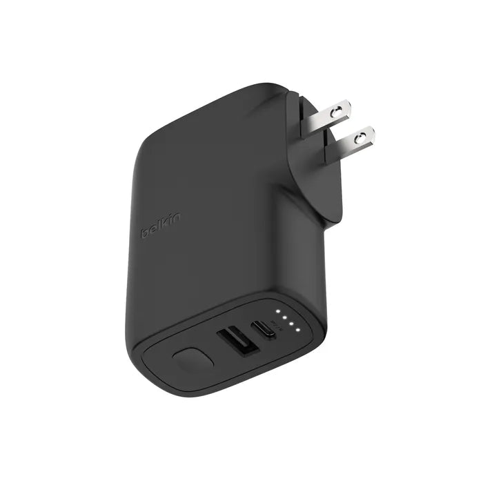 Bateria Externa con Adaptador de Corriente Belkin Bank Hybrid con 5K mAh 25W + 12W - Negro