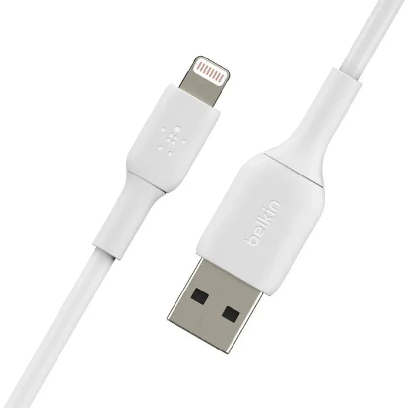 Cable Belkin BoostCharge USB-A a Lightning 2m - Blanco