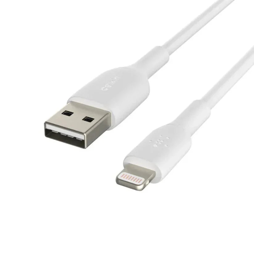 Cable Belkin BoostCharge USB-A a Lightning 2m - Blanco