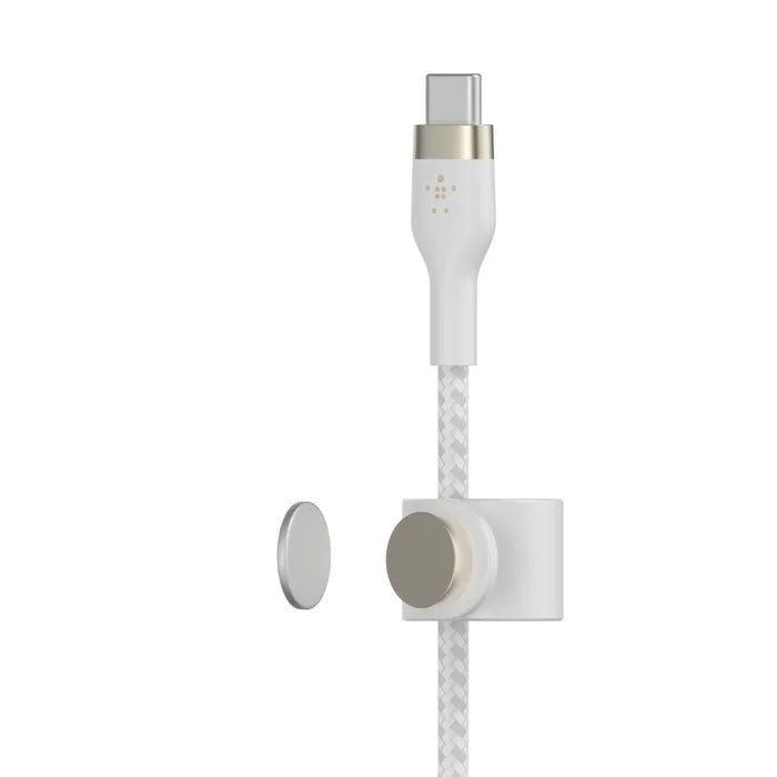 Cable Belkin Pro Flex USB-C a Lightning Cable 2m - Blanco